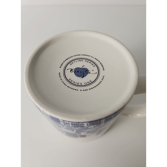 Starbucks New York Skyline Barista Series One The Big Apple Coffee Mug Cup 2002 - Picture 7 of 10